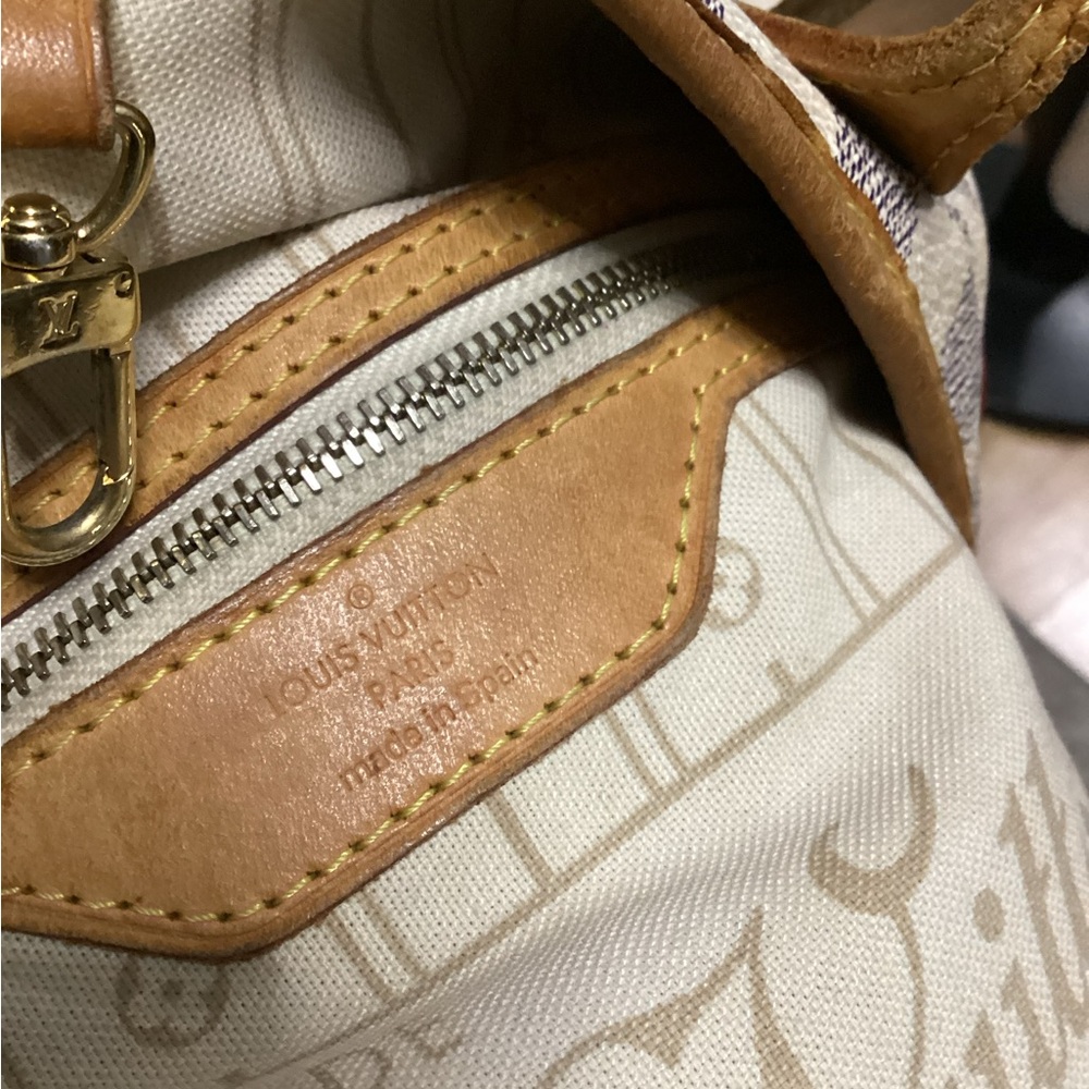 Vintage Louis Vuitton Neverful MM Damier Azur - Picture 4 of 10